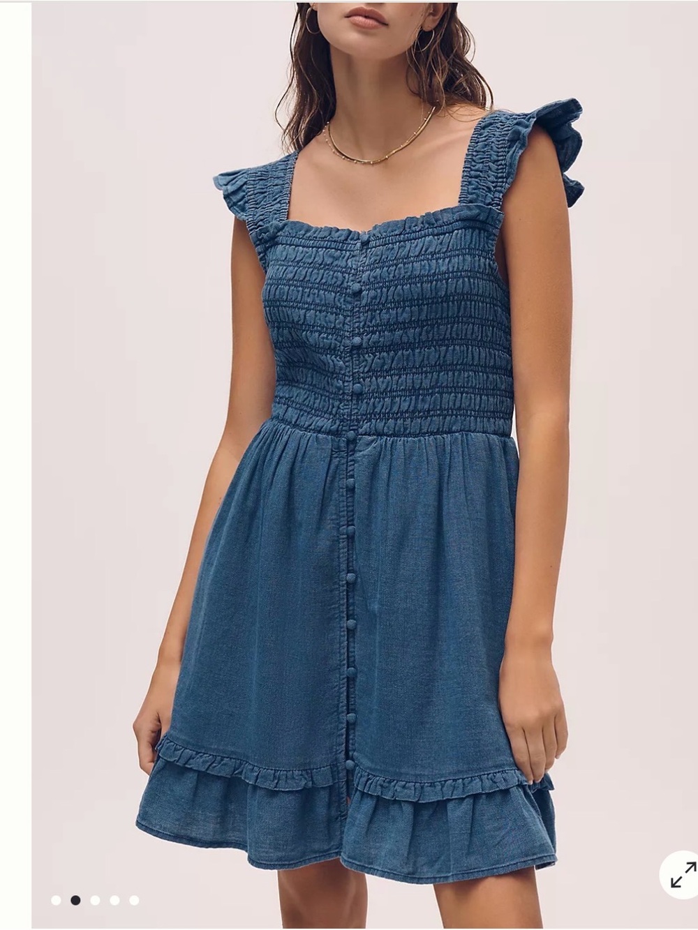 Anthropologie 100% Cotton Peregrine Mini Dress